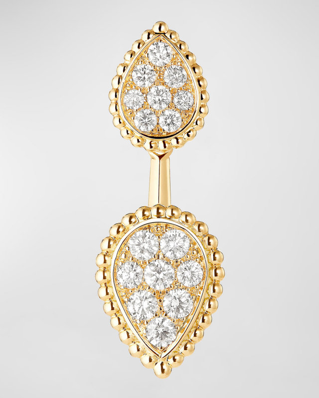 Serpent Bohème 18K Yellow Gold Diamond Single Earring